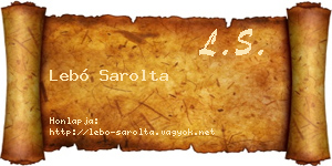 Lebó Sarolta névjegykártya